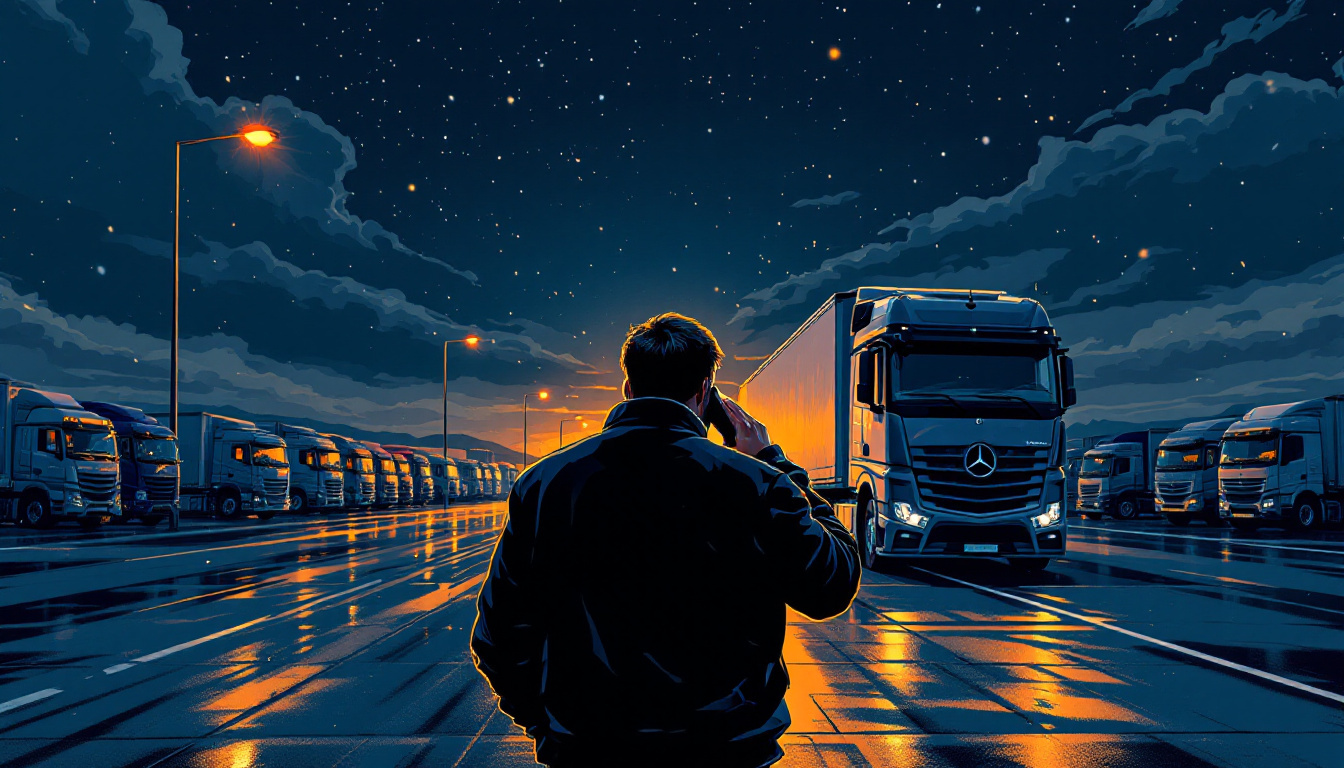 J&rsquo;ai pris l&rsquo;appel dehors, comme si le camion pouvait entendre
